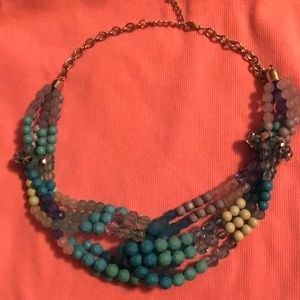 3 turquoise necklaces 1 bracelet and ear rings